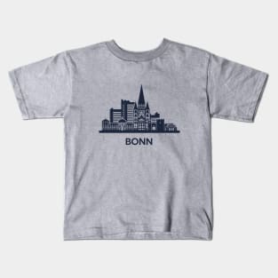 Bonn Skyline Emblem Kids T-Shirt